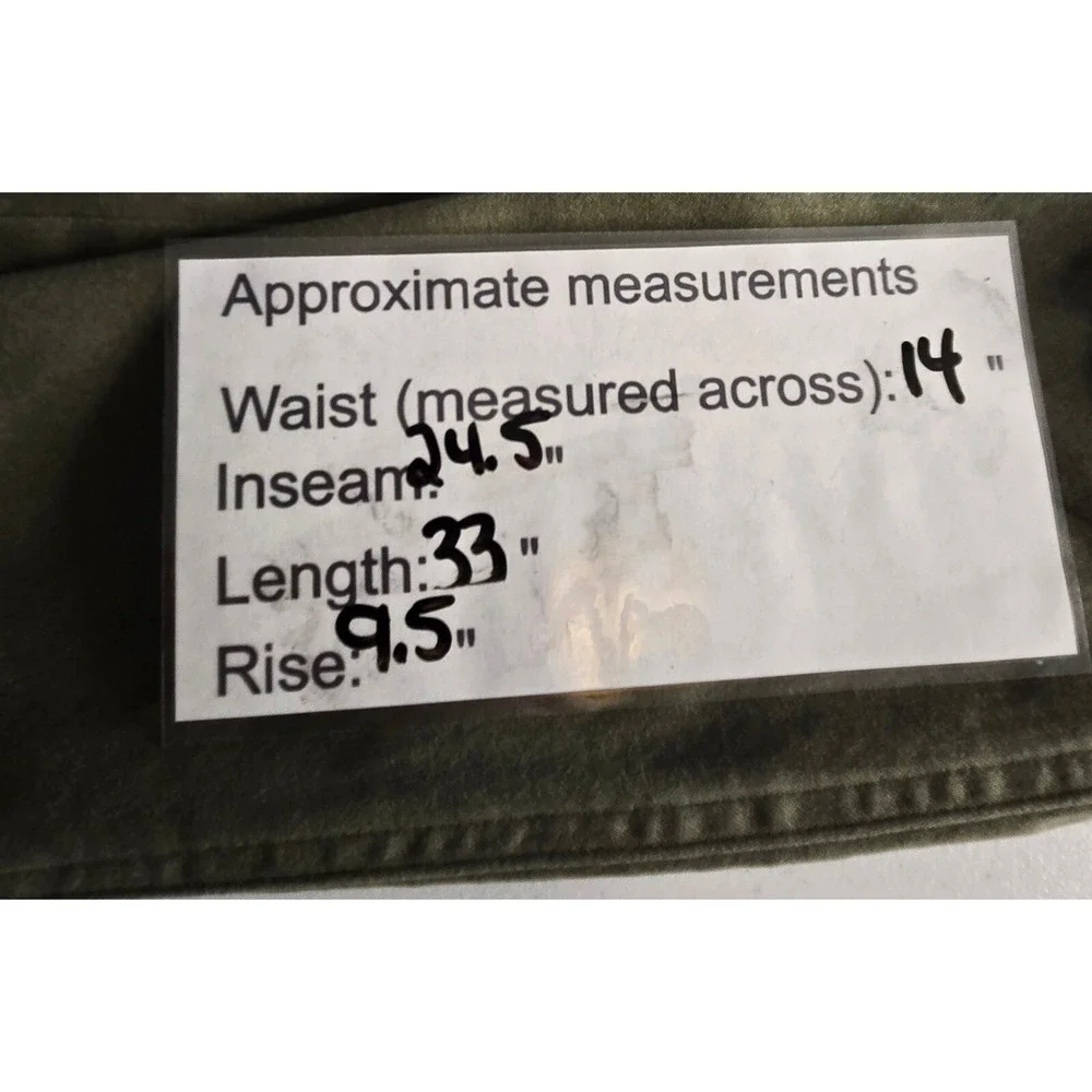 GAP Chino Pants Relaxed Fit Casual Comfortable Stretch Olive Green Womens Size 4